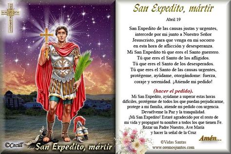 estampa oracion a san expedito